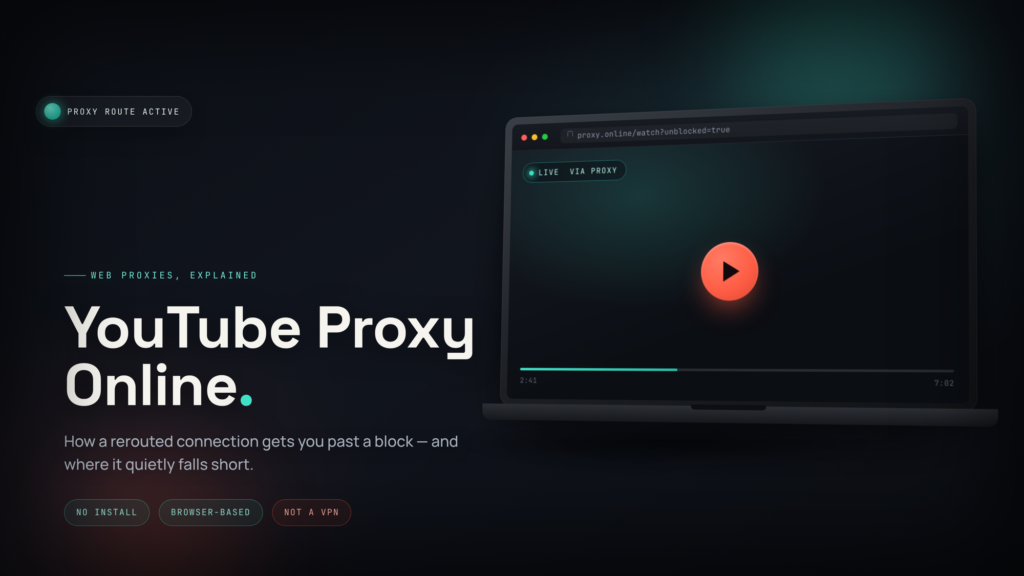 YouTube proxy online